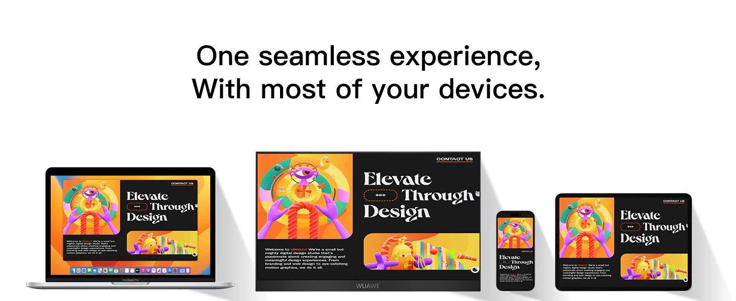 15.6" Portable Monitor – 1080P USB-C & HDMI External Screen with HDR - silverfoxgoods